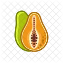Papaya Fruits Fruite Icon