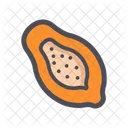 Papaya Tropical Healthy Icon