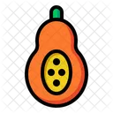 Papaya Tropical Organic Icon