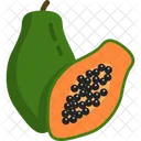 Papaya Fruit Healthy Icon