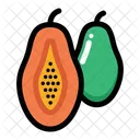 Half Papaya Fruit Icon