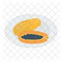 Papaya Fruit Diet Icon