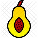 Papaya Fruit Organic Icon