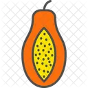 Papaya Slice Food Fruit Icon