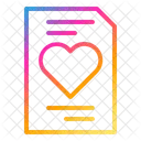 Papel Corazon Amor Icon