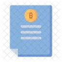 Papel bitcoin  Icono