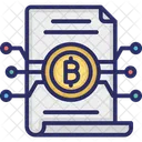 Libro Blanco Papel Bitcoin Documentos Icono