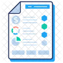 Documento De Negocios Relatorio De Negocios Relatorio De Estatisticas Ícone
