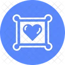 Papel de corazon  Icono