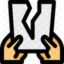 Papel dañado  Icono