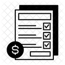 Papel de factura  Icono
