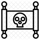 Papel De Halloween Pergaminho De Feitico Pergaminho Magico Ícone