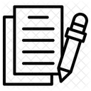 Papel E Lapis Ícone