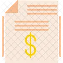 Papel de factura  Icono