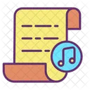 Musica Ifile Papel De Guion Musical Archivo De Musica Icono