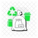 Papel Comida Suelo Icono