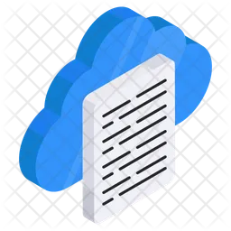 Papel nube  Icono