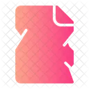 Papel rasgado  Icono