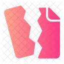 Papel rasgado  Icono