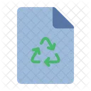 Papel reciclado  Icono