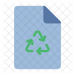 Papel reciclado  Icono