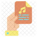 Ifile Papel De Roteiro De Musica Arquivo De Musica Icon