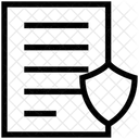 Papel De Seguro Protecao De Arquivos Protecao De Documentos Ícone