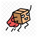 Papelão de herói voador  Ícone