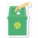 Papelera De Reciclaje Basura Bin Icono