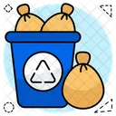 Papelera De Reciclaje Papelera Cubo De Basura Icono
