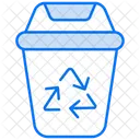 Papelera De Reciclaje Portatil Papelera De Reciclaje Basura Icono