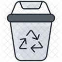 Papelera De Reciclaje Portatil Papelera De Reciclaje Basura Icono