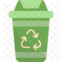 Papelera de reciclajereciclarreciclajeclasificaciónresiduos  Icono