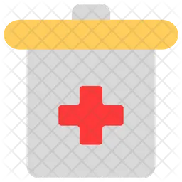 Contenedor de desechos médicos  Icono