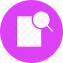 Paper Magnifier Find Icon