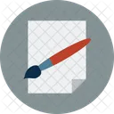 Paper File Pencil Icon