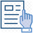 Education Hand Paper Icon