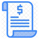 Paper Invoice Statement Icon