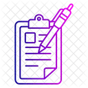 종이 워크 펜 아이콘
