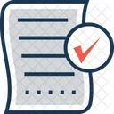 Paper Approved Checked Icon