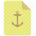Anchor Sign Paper Icon
