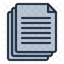 Paper File Stationary Icon