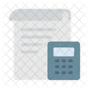 Paper Document Calculation Icon