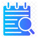 Paper Magnifying Glass Overview Icon