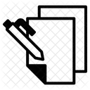 Paper And Pen Document Paper Icon