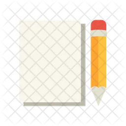 Paper And Pencil  Icon