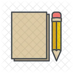 Paper And Pencil  Icon