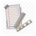 Paper and ruler  Icon