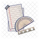 Paper and ruler  Icon