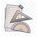 Paper and ruler  Icon